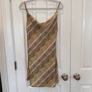 UO Mallory Cowl Neck Slip Dress